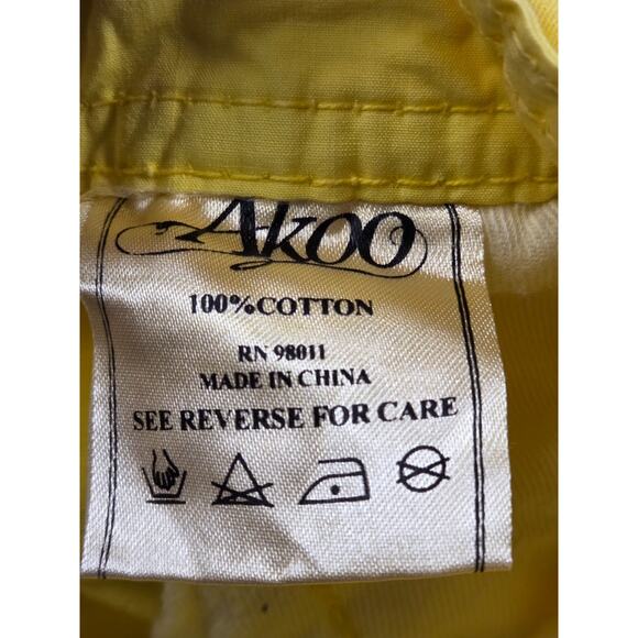 AKOO Bright Yellow Men's Cargo Shorts 2000s Y2K Size 38 - Picture 6 of 7